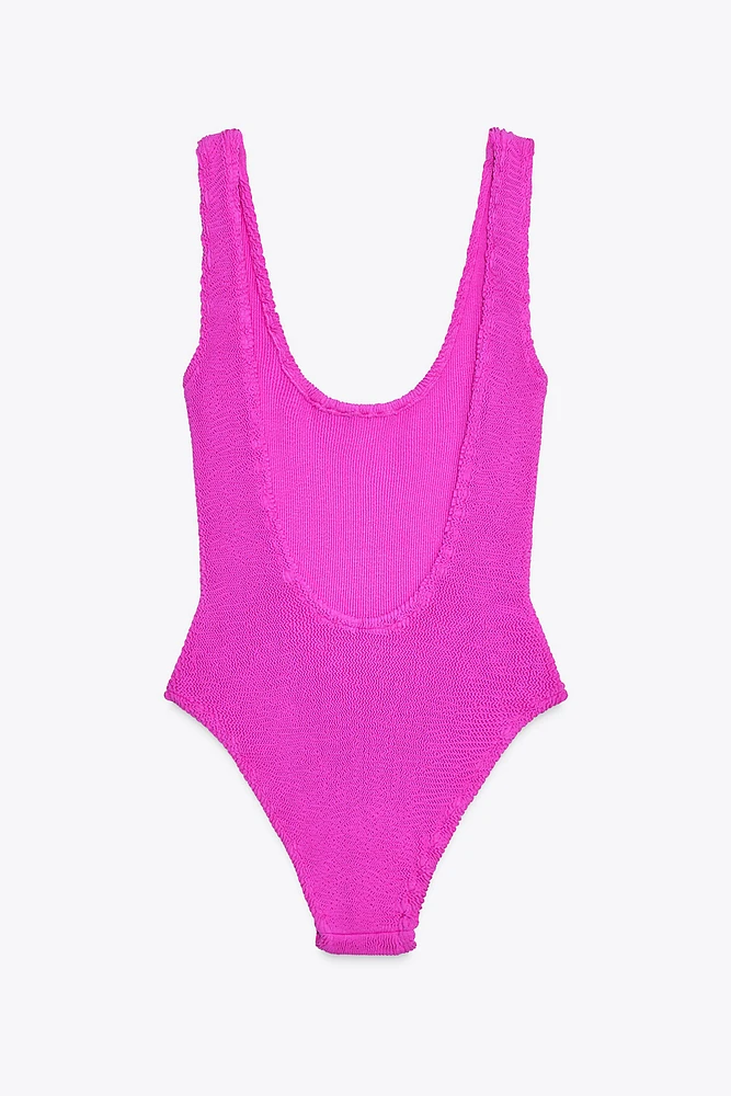 TEXTURED SWIMSUIT