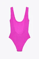 TEXTURED SWIMSUIT