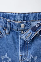 WIDE LEG JEANS WITH STARS