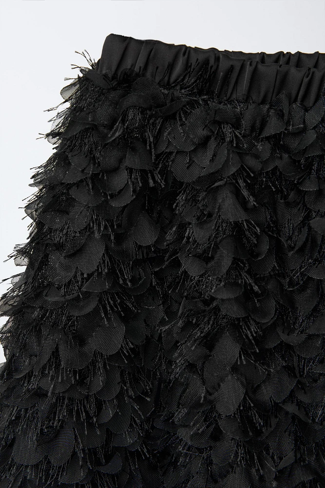 TULLE LEAF BALLOON SKIRT