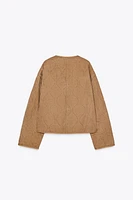 WASHED-EFFECT PADDED JACKET
