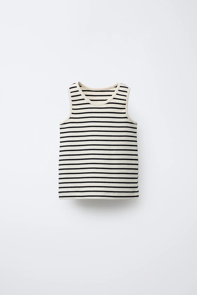 T-SHIRT RIB RAYÉ