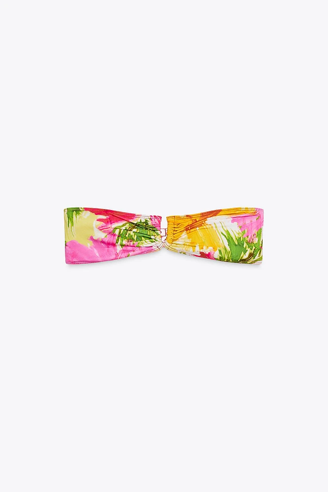 PRINTED BIKINI TOP