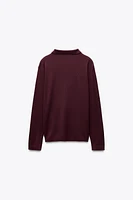 BASIC KNIT POLO TOP
