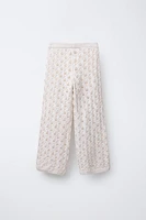 STRAIGHT LEG KNIT PANTS