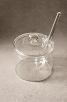 BOROSILICATE GLASS SUGAR BOWL