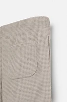 PANTALON RELAXED FIT STRUCTURÉ À CARREAUX