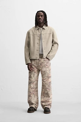 PANTALON À IMPRIMÉ CONTRASTÉ