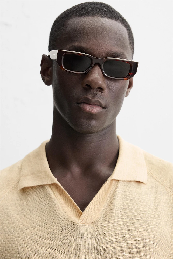 POLO EN MAILLE 100 % LIN