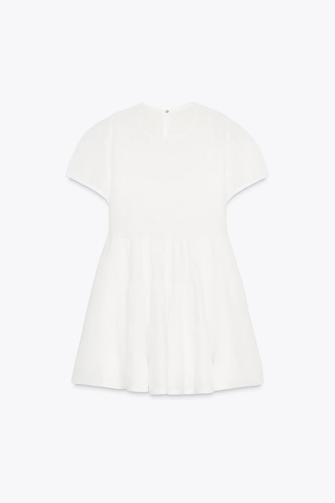 FINE KNIT SHORT PANEL DRESS
