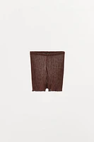 PLEATED FINE KNIT BRIEFS