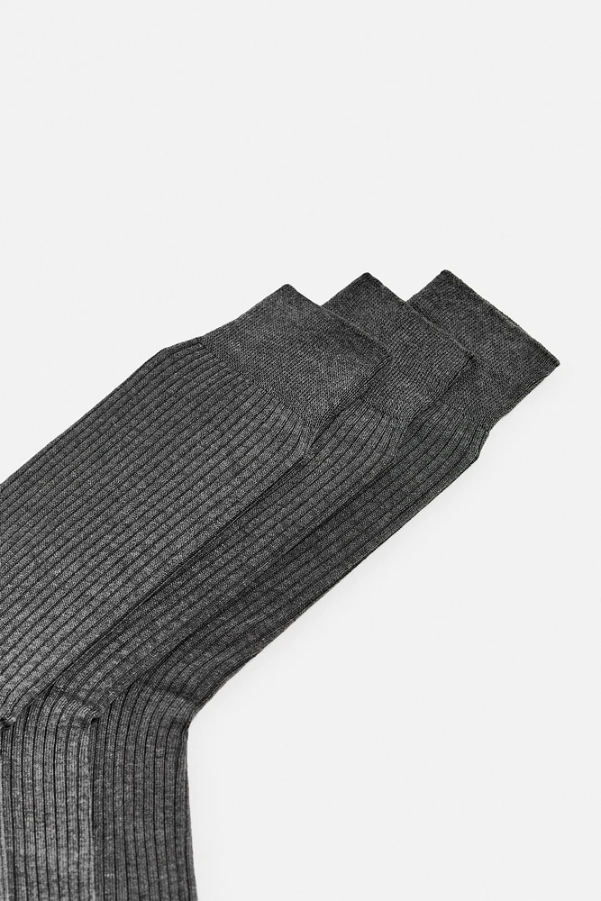 3 PACK OF MERCERIZED SOCKS