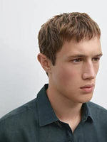100% linen slim fit shirt