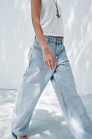 ZW COLLECTION TAPERED BALLOON LOW-RISE JEANS