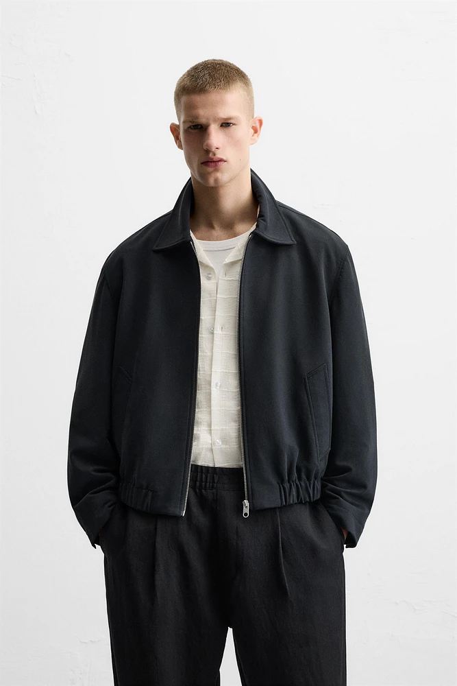 ZIP-UP FLOWY JACKET