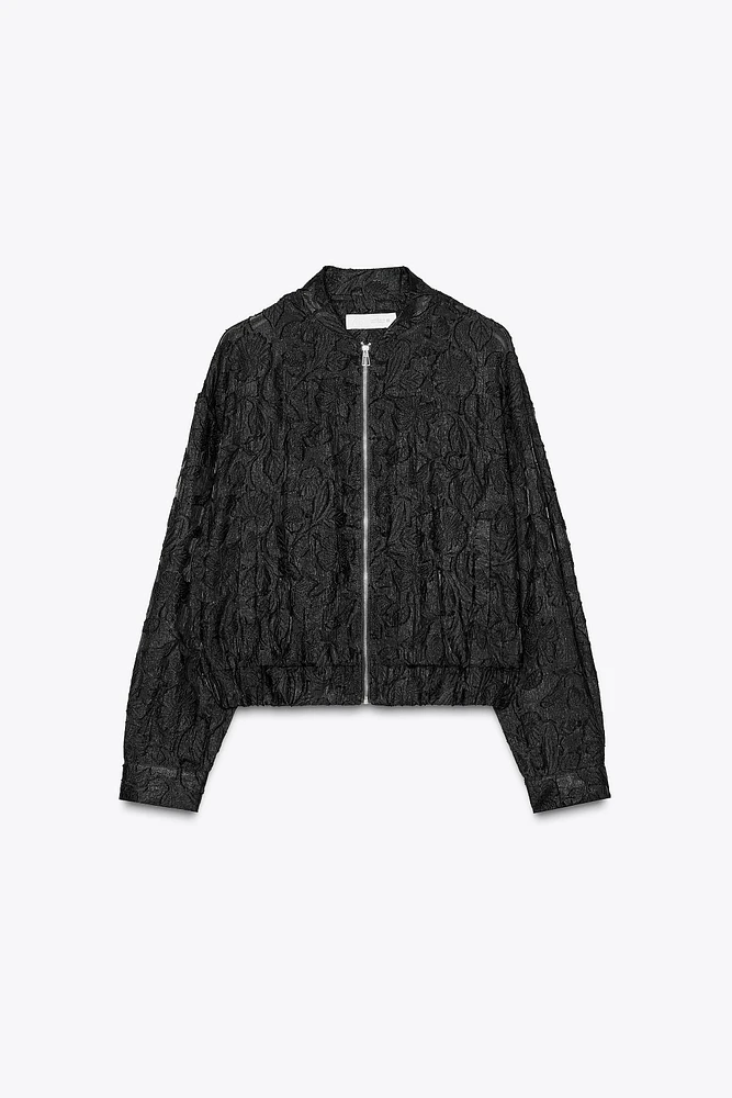 ORGANZA BOMBER JACKET