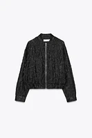 ORGANZA BOMBER JACKET