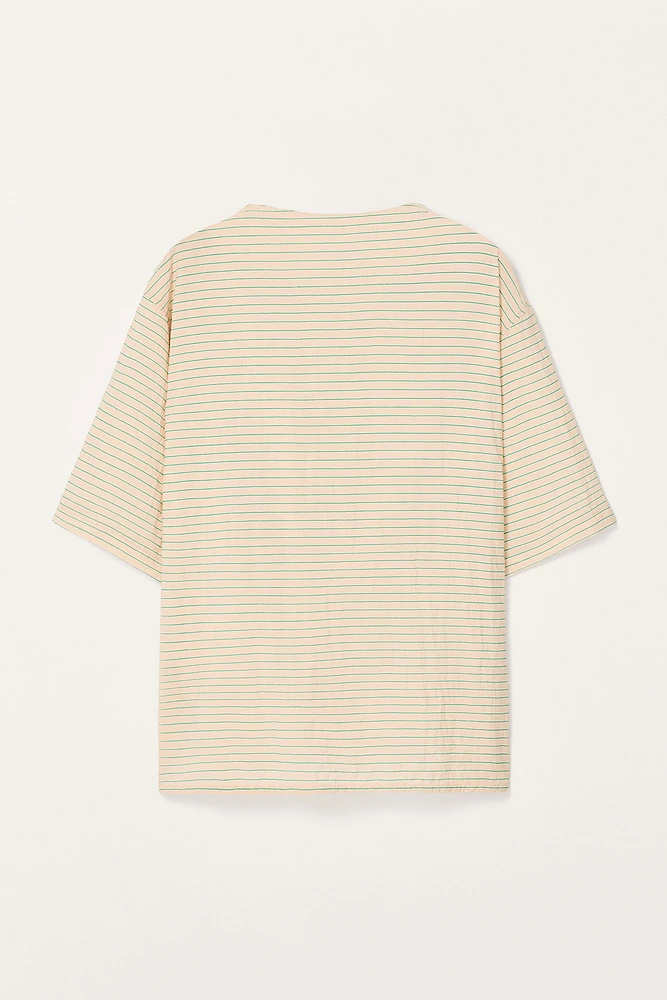 LIMITED EDITION FLOWY STRIPED T-SHIRT