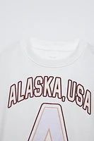 T-SHIRT VARSITY SATINÉ