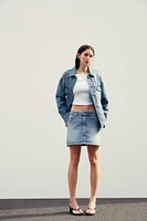 JUPE EN JEAN TRF AVEC DÉCHIRURES