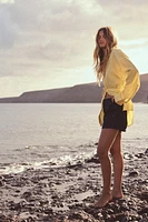 OVERSIZED LINEN BLEND SHIRT