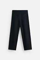 PANTALON PLISSÉ COTON ET LYOCELL