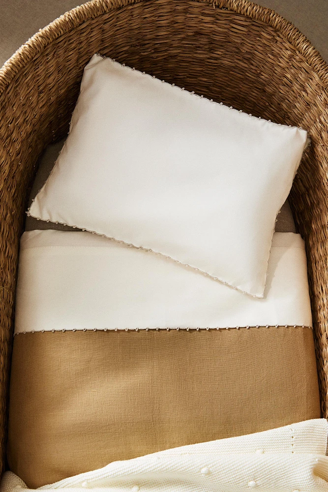 ENSEMBLE DE DRAPS MINI-LIT BÉBÉ PIQUÉ