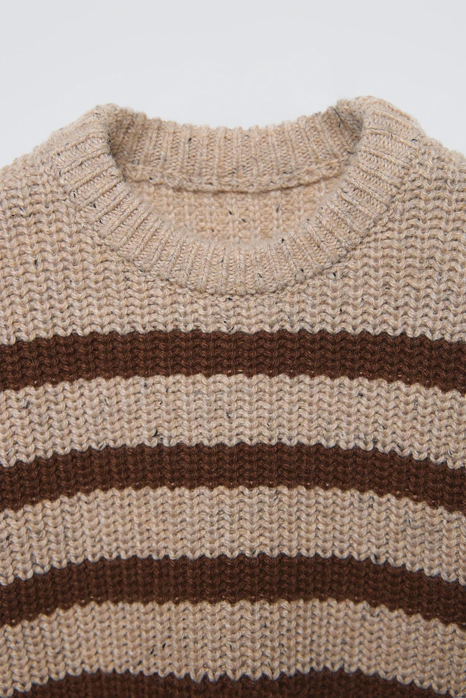STRIPED KNIT SWEATER