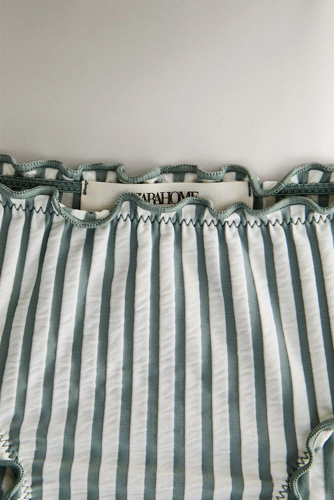 CHILDREN’S STRIPED RUFFLED BEACH BIKINI BOTTOMS