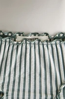 CHILDREN’S STRIPED RUFFLED BEACH BIKINI BOTTOMS