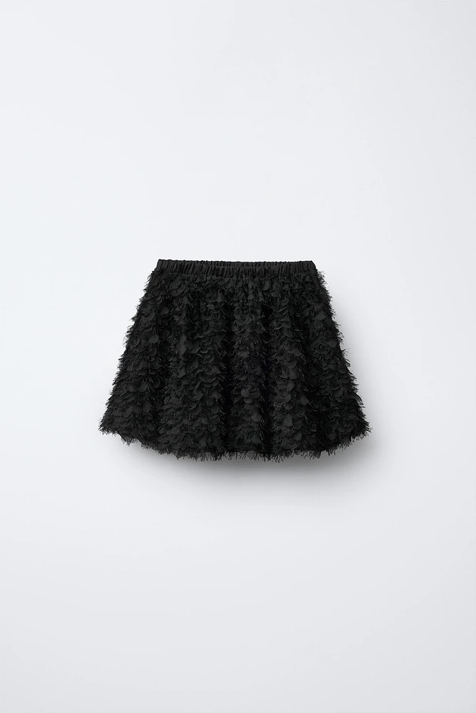 TULLE LEAF BALLOON SKIRT