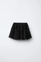 TULLE LEAF BALLOON SKIRT
