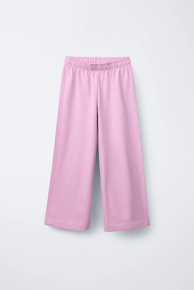 WIDE LEG HEAVY WEIGHT PLAIN PANTS
