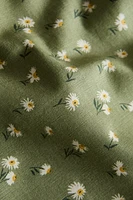 LOT SERVIETTES DE TABLE COTON MARGUERITES