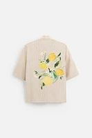 PRINTED TEXTURED SHIRT