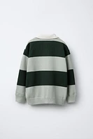 STRIPED KNIT POLO