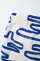 GEOMETRIC PRINT SHORTS