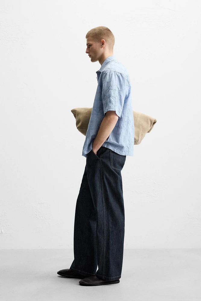 JEAN STRAIGHT FIT À CEINTURE