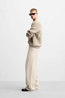 PANTALON COUPE LARGE EN VELOURS CÔTELÉ