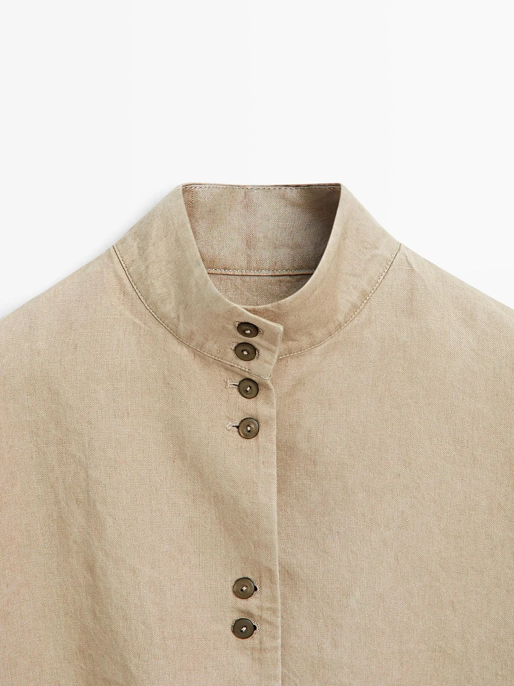 Flowing 100% linen kimono