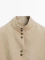Flowing 100% linen kimono