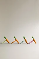 SET OF CARROT JUTE NAPKIN RINGS (SET OF 4)