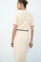 BELTED MIDI DRESS