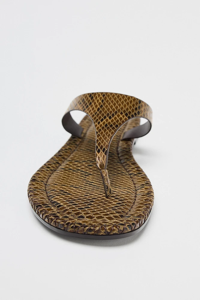 ANIMAL PRINT SANDALS