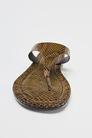 ANIMAL PRINT SANDALS