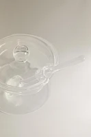 BOROSILICATE GLASS SUGAR BOWL