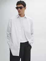100% cotton regular fit poplin shirt