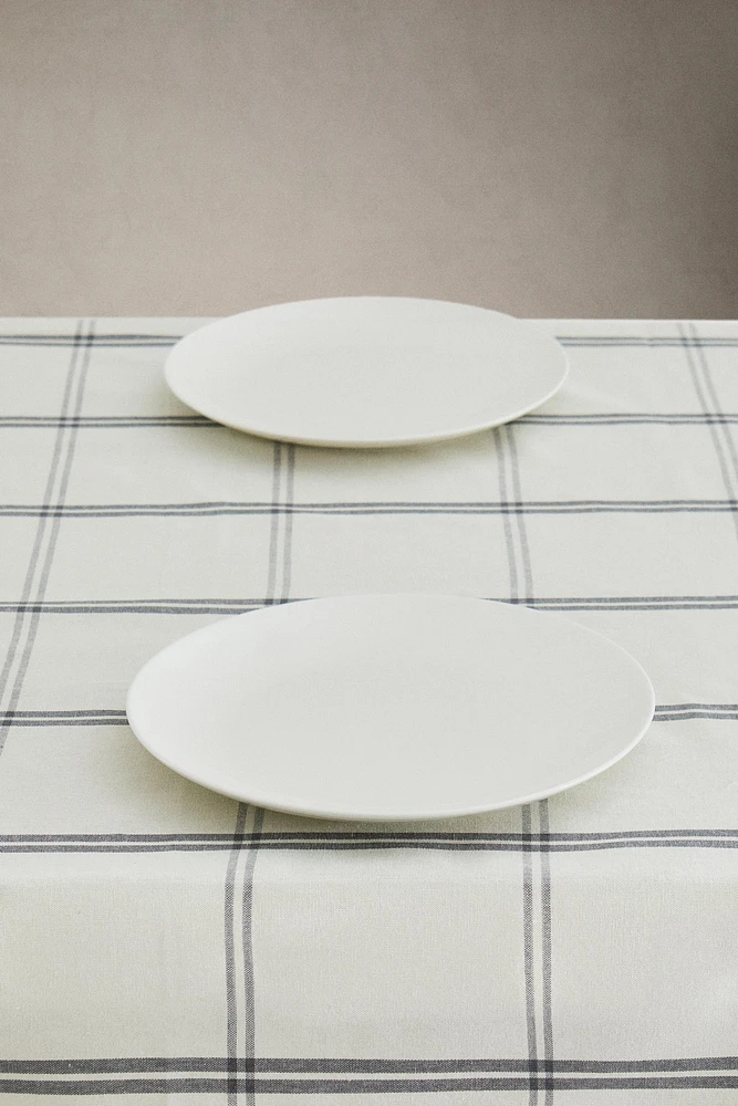 CHECK COTTON TABLECLOTH