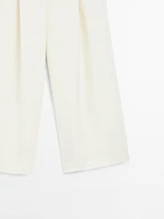 Pantalon large 100 % lin - STUDIO