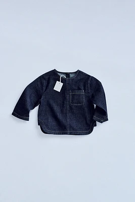 ZARA TIMELESS - CHEMISE EN JEAN AVEC SURPIQÛRES